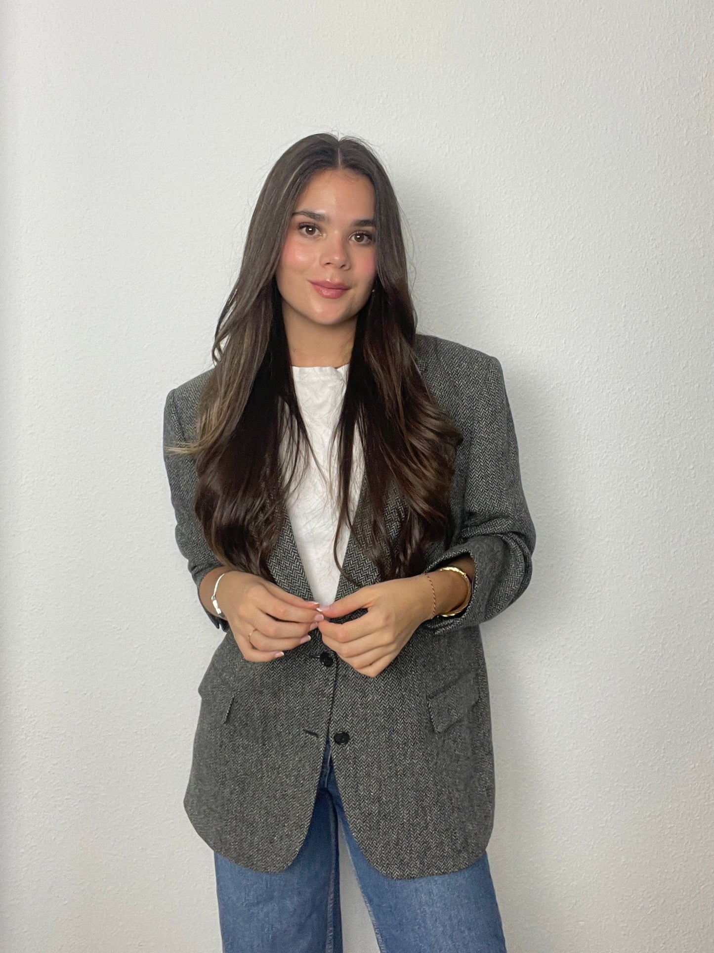 Vintage Oversize Blazer Grey 113